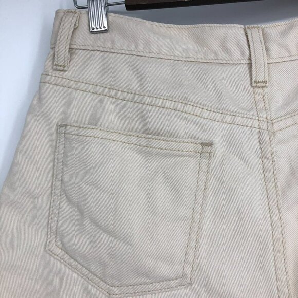 L.L. Bean Beige  cream Jean Short Shorts size 10 - Picture 9 of 14